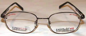 NUEVOS MARCOS DE GAFAS EASYTWIST TURBOFLEX CT230 52□18 135 ¡METAL MARRÓN! Llanta completa - Imagen 1 de 17