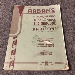 COMPLETE ARBAN'S FAMOUS METHOD FOR SLIDE AND VALVE TROMBONE AND BARITONE IN BASS - Picture 1 of 4
