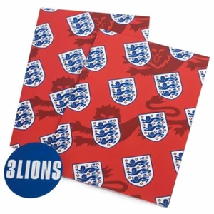 England Fa Crest Regalo Envuelva, Cumpleaños, Navidad Merchandising Oficial - Imagen 1 de 5