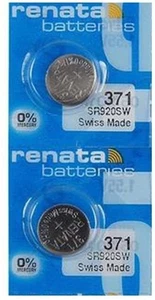 Baterías de reloj Renata #371 2 piezas - Imagen 1 de 8
