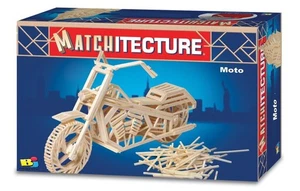 Matchitecture Motorcycle Matchstick Model Kit - Picture 1 of 1