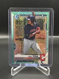 2021 Bowman Chrome JOSE TENA 1st Rookie AQUA MOJO REFRACTOR #/225 Nationals RC - Photo 1/2