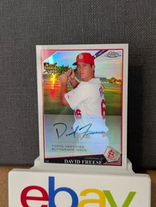 2009 Topps Chrome David Freese Rookie Auto Refractor /499 St Louis Cardinals  - Bild 1 von 2