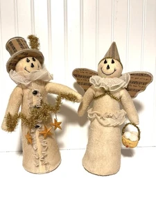 "Dee Foust para Bethany Lowe primitivo Navidad invierno muñeco de nieve pareja gente 14""" - Imagen 1 de 11