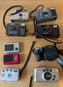 x 9 Vintage 35mm Film Cameras  and Digital Cameras - Untested - Picture 1 of 15