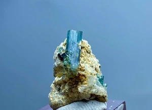 Natural Small Indicolite Tourmaline Crystal Specimen From Afghanistan 14.20 C T - Picture 1 of 6