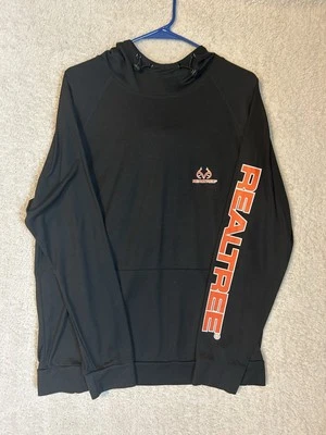 Realtree 徽标连帽衫男式轻便纯色套衫大号 — 第 1/4 张图片