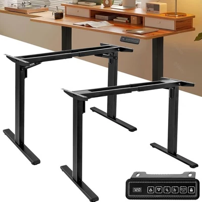 Tischgestell Elektrisch Schreibtisch-Gestell Doppelmotor höhenverstellbar LED - Bild 1 von 4
