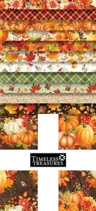 Timeless Treasures Gather With A Grateful Heart 10" Squares Cotton Fabric Bundle - Picture 1 of 2