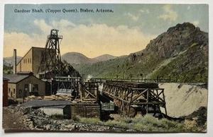 Gardner Shaft Copper Queen Bisbee AZ Arizona Unused 1910s Postcard - Picture 1 of 2