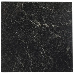 Vinyl Tile Marble Black White Vein 12x12 Inch, 20 Count Pack - Picture 1 of 7