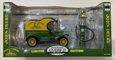 Gearbox Toys Ford Model T John Deere Limited Edition Coin Bank Wayne Pump - New! - Image 1 of 4