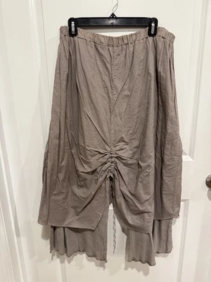 Blue Fish EE. UU. RARO Pantalones Acanalados Delanteros y Traseros Boho Lagenlook Ropa Artística L (Talla 2) Foto 1 de 4