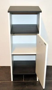 Badezimmerschrank, weiss / Esche grau melaminbeschichtet, Beistellschrank - Bild 1 von 2
