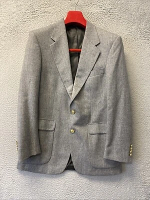 Macy’s Savile Row Pure Cotton Gray Blazer Jacket (38) / 120-17 - Image 1 of 4