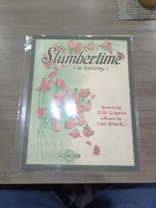 1918 Sheet Music SLUMBERTIME ( a lullaby) by Cal Stark - Picture 1 of 2