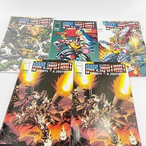 Lot of 5 Image Comics Superpatriot Liberty & Justice 1 2 3 4x2 Complete 1995 Set - Bild 1 von 5