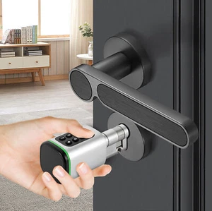 Serratura Porta Codice Elettronico Intelligente per Casa Smart Serratura Cilindro - Foto 1 di 23