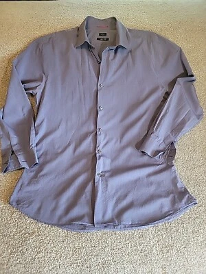 Camisa Paul Smith Azul Lunares Calce Ajustado Grande Manga Larga Con Botones Talla 43 Foto 1 de 4