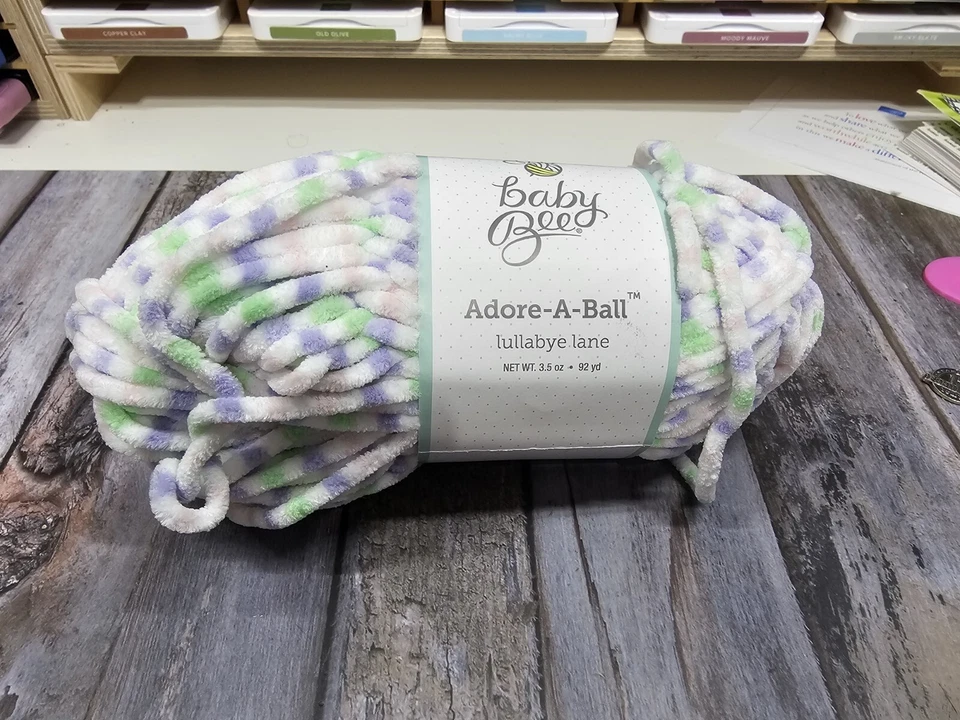 Baby Bee Adore-A-Ball LULLABYE LANE Yarn New CHENILLE - Image 1 of 4