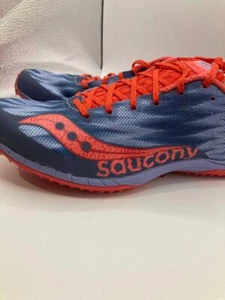 Saucony Kilkenny XC NIB Size 8  Racing Spike Shoes Purple/Red Incl Spikes & Tool - Foto 1 di 12