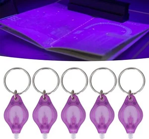 20PC Mini UV LED Keychain Flashlight,395nm UV Light Keychain Flashlight UV Light - Bild 1 von 9