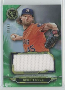 2019 Topps Triple Threads Single Jumbo Relics Emerald Gerrit Cole 15/18 Houston - Bild 1 von 2