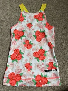 Adidas Stellasport ladies floral sports top UK 8-10 US S F 36-38 EU 34-36 VGC - Picture 1 of 6