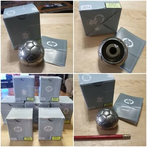 (NEW) Soccer / Football :: Pewter Wine Bottle Stopper Cork Plug Cap (Gift Prize) - Picture 1 of 5