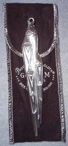 VNC 1973 GORHAM Sterling Icicle Christmas Ornament Pendant Medallion Decoration - Picture 1 of 3