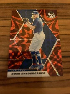 NOAH SYNDERGAARD 2021 Mosaico Panini Prizm Rosso #57 Mets - Foto 1 di 2