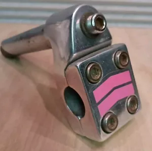Old School BMX Haro Fusion Stem 1998 Group 1 Threaded Quill 4 Bolt 21.1 Polish - Picture 1 of 10