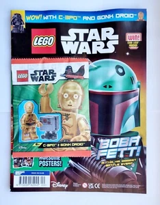 NEW LEGO SPECIAL EDITION STAR WARS MAGAZINE WITH EXCULSIVE C-3PO & GONK DROID  - Foto 1 di 4