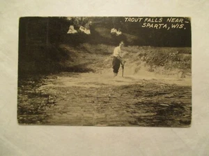 Trout Falls in der Nähe von Sparta Wisconsin WI Postkarte - Bild 1 von 2