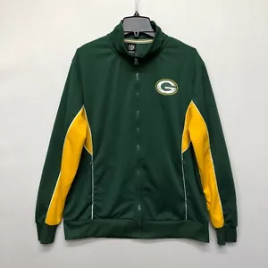 NFL Men Green Bay Packers Track Jacket Full Zip Size XL X-Large B207 -21 - Picture 1 of 15