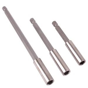 3Pc MAGNETIC SCREWDRIVER/DRILL BIT HOLDER 3"+ 4"+ 6" Long 75mm 100mm Large 150mm - Picture 1 of 3