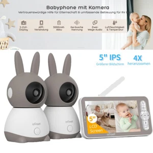 ieGeek Babyphone mit Kameras 2K WLAN PTZ Video Babyfon Automatische Verfolgung - Bild 1 von 9