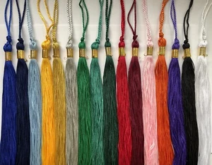 1980 1981 1982 1983 GRADUATION SCHOOL TASSEL & NUMBER YEAR CHARM, NEW, 49 COLORS - Picture 1 of 21