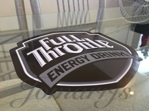Full Throttle Energy Drink Stickers Decal Logo BMX Moto Nascar Racing Red Bull - Picture 1 of 4