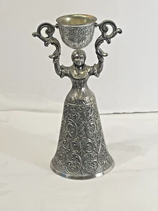 Vintage German Style Toasting Bridal Wedding Cup Figurine. Made In Japan 9" Tall - Picture 1 of 7