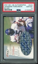 2001 SAGE Auto Silver LaDainian Tomlinson #A44 TCU /400 Rookie Auto RC PSA 10