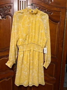 halogen ladies size 1 yellow dress - Picture 1 of 6