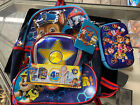 NEW Nickelodeon Paw Patrol The Movie 17”Backpack Lunch Box Book Bag- 4 Piece Set