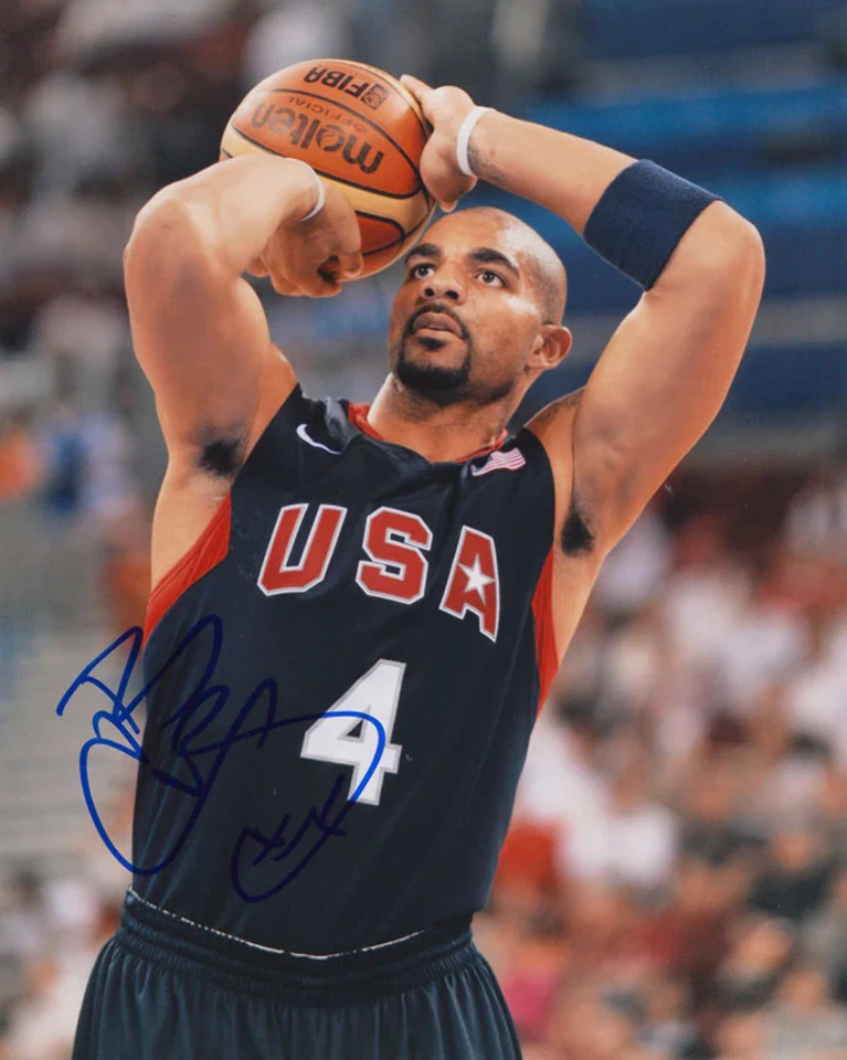 Foto autografiada de Carlos Boozer 8x10 Foto 1 de 1