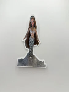 Nuovissima bambola Barbie sirena incantata 1,5" per 4,25" adesivo - Foto 1 di 1