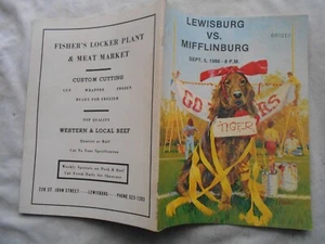 LEWISBURG HS Vs. MIFFLINBURG FOOTBALL PROGRAM SEPT 5, 1986 - Picture 1 of 2