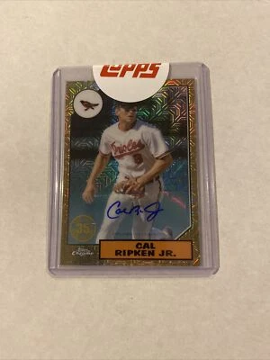2022 Topps Chrome Cal Ripken Jr Auto 1987 Silver Pack Refractor #d 13/15 Orioles - Image 1 of 2