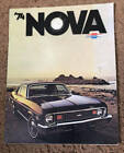 Chevy Nova Broschüre 1974 & ausklappbares Bild 1970 farblich illustriert