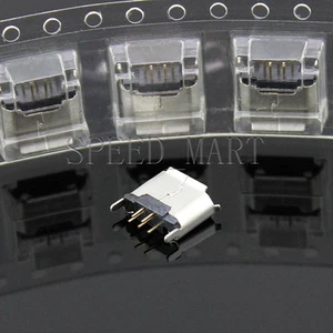 5 pz connettore presa spina femmina micro mini USB posizionamento PCB SMT 5 pin tipo B - Foto 1 di 4