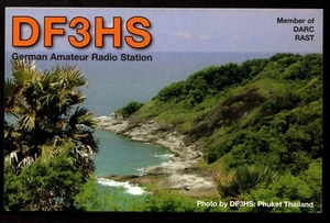 Tarjeta de radio QSL "Foto por DF3HS: Phuket Tailandia, Uwe Stobbe", Alemania (Q3342) - Imagen 1 de 2